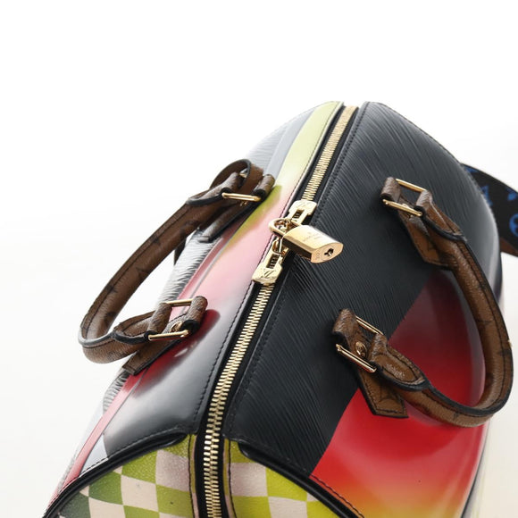 LOUIS VUITTON Epi Damier Speedy Bandouliere 30 Bag Black M51564 Auth 210412SAV