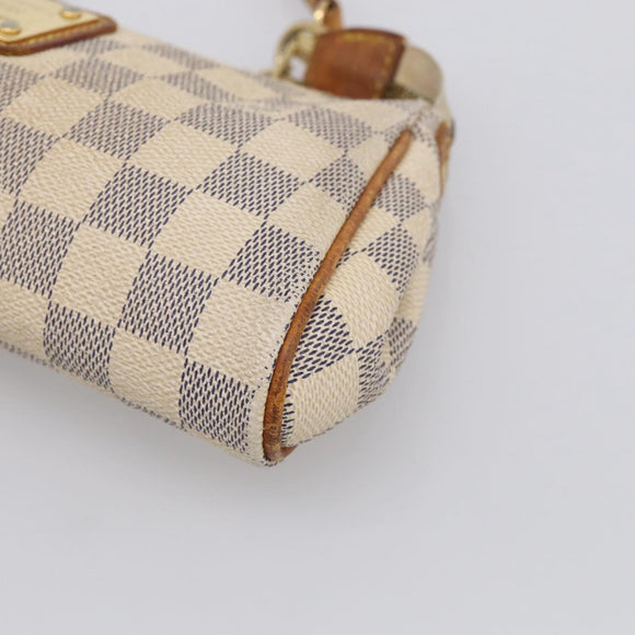 LOUIS VUITTON Damier Azur Eva Shoulder Bag 2way N55214 LV Auth 210415A