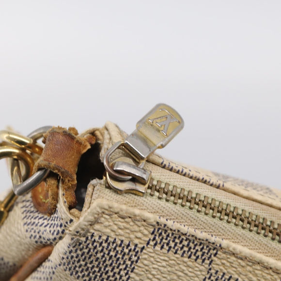 LOUIS VUITTON Damier Azur Eva Shoulder Bag 2way N55214 LV Auth 210415A