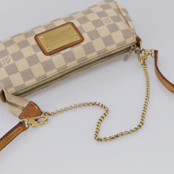 LOUIS VUITTON Damier Azur Eva Shoulder Bag 2way N55214 LV Auth 210415A