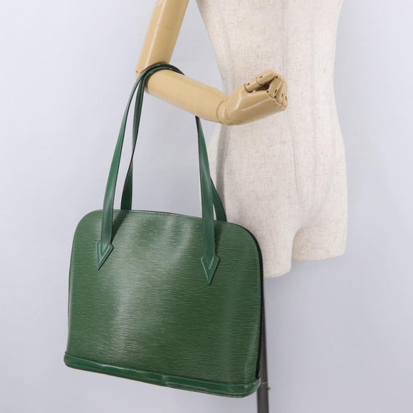LOUIS VUITTON Epi Lussac Shoulder Bag Green M52284 LV Auth 210416