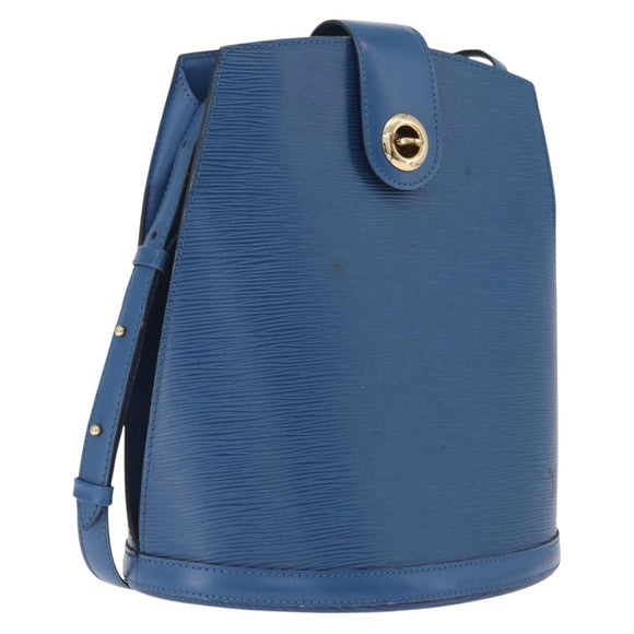 LOUIS VUITTON Epi Cluny Shoulder Bag Blue M52255 LV Auth 210417