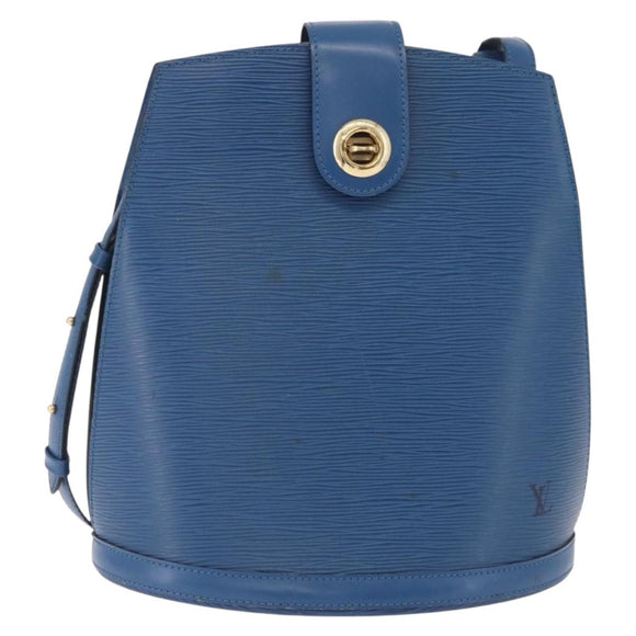 LOUIS VUITTON Epi Cluny Shoulder Bag Blue M52255 LV Auth 210417