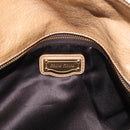 Miu Miu Vitellolux Hand Bag Leather 2way Beige Gold Auth 210423M-18