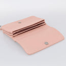 PRADA Chain Shoulder Bag Leather Pink Silver Auth 210425V-16