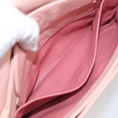 PRADA Chain Shoulder Bag Leather Pink Silver Auth 210425V-24