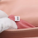 PRADA Chain Shoulder Bag Leather Pink Silver Auth 210425V-27