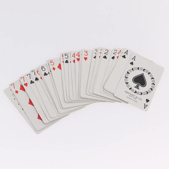 Tiffany & Co. Playing Cards Paper 2 Set White Turquoise Blue Auth 210426