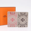HERMES Playing Cards Paper 2 Set Red Black Auth 210431-12