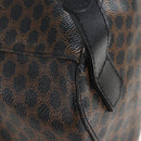 CELINE Macadam Canvas Backpack PVC Leather Black Gold Auth 210440V-17