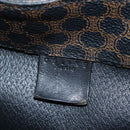 CELINE Macadam Canvas Backpack PVC Leather Black Gold Auth 210440V-27