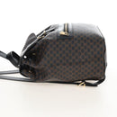 CELINE Macadam Canvas Backpack PVC Leather Black Gold Auth 210440V-5