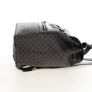 CELINE Macadam Canvas Backpack PVC Leather Black Gold Auth 210440V-6