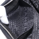 CHANEL COCO Mark Shoulder Bag Satin Black Silver CC Auth 210441V-19