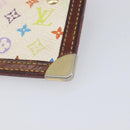LOUIS VUITTON Monogram Multicolor Pochette Cles Purse White M92655 Auth 210445-11