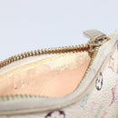 LOUIS VUITTON Monogram Multicolor Pochette Cles Purse White M92655 Auth 210445-19