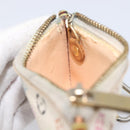 LOUIS VUITTON Monogram Multicolor Pochette Cles Purse White M92655 Auth 210445-22
