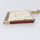 LOUIS VUITTON Monogram Multicolor Pochette Cles Purse White M92655 Auth 210445-5