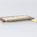 LOUIS VUITTON Monogram Multicolor Pochette Cles Purse White M92655 Auth 210445-7