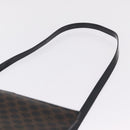 CELINE Macadam Canvas Hand Bag PVC Leather 2way Black Gold Auth 210448A-10