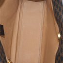 CELINE Macadam Canvas Hand Bag PVC Leather 2way Black Gold Auth 210448A-18