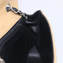 CHANEL Matelasse Chain Shoulder Bag Lamb Skin Black Beige CC Auth 210449V-24