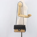 CHANEL Matelasse Chain Shoulder Bag Lamb Skin Black Beige CC Auth 210449V-29
