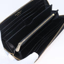 Salvatore Ferragamo Wallet Leather Black Gold Auth 210452M-13