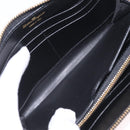 Salvatore Ferragamo Wallet Leather Black Gold Auth 210452M-16