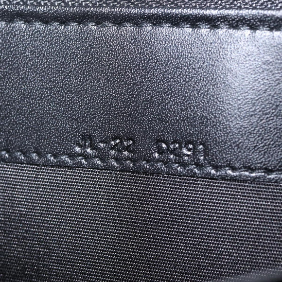 Salvatore Ferragamo Wallet Leather Black Gold Auth 210452M