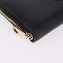 Salvatore Ferragamo Wallet Leather Black Gold Auth 210452M-8