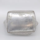 GUCCI GG Canvas Tote Bag Silver 131231 Auth 210453-11
