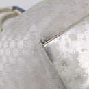GUCCI GG Canvas Tote Bag Silver 131231 Auth 210453-15
