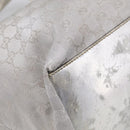 GUCCI GG Canvas Tote Bag Silver 131231 Auth 210453-17