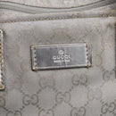 GUCCI GG Canvas Tote Bag Silver 131231 Auth 210453-18