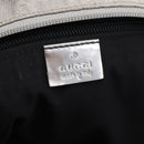 GUCCI GG Canvas Tote Bag Silver 131231 Auth 210453-20