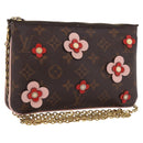 LOUIS VUITTON Monogram Pochette Double Zip Shoulder Bag M63905 LV Auth 210458A-1