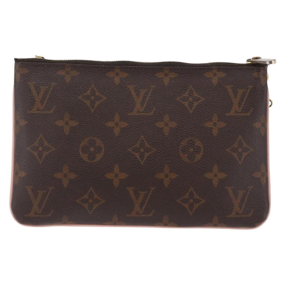 LOUIS VUITTON Monogram Pochette Double Zip Shoulder Bag M63905 LV Auth 210458A