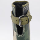 LOUIS VUITTON Damier Graphic Pixel long Boots 9 1/2 Green LV Auth 210459M-17