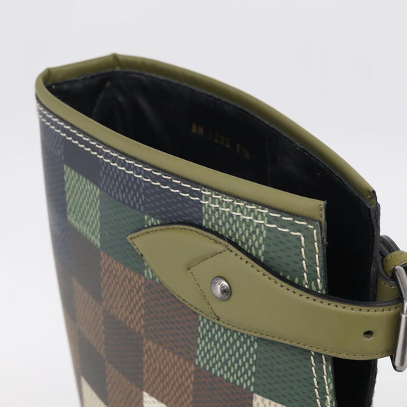 LOUIS VUITTON Damier Graphic Pixel long Boots 9 1/2 Green LV Auth 210459M