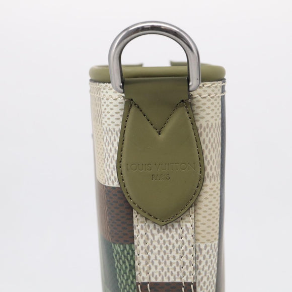 LOUIS VUITTON Damier Graphic Pixel long Boots 9 1/2 Green LV Auth 210459M