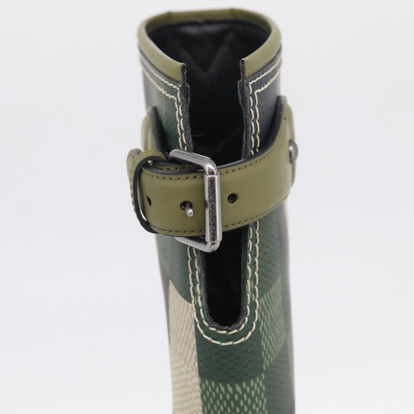 LOUIS VUITTON Damier Graphic Pixel long Boots 9 1/2 Green LV Auth 210459M