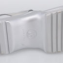 LOUIS VUITTON Sandals Leather 37 Silver LV Auth 210460M-10