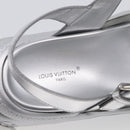 LOUIS VUITTON Sandals Leather 37 Silver LV Auth 210460M-26