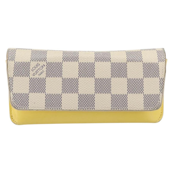 LOUIS VUITTON Damier Azur Etui Lunette Woody Glasses Case GI0388 LV Auth 210462A