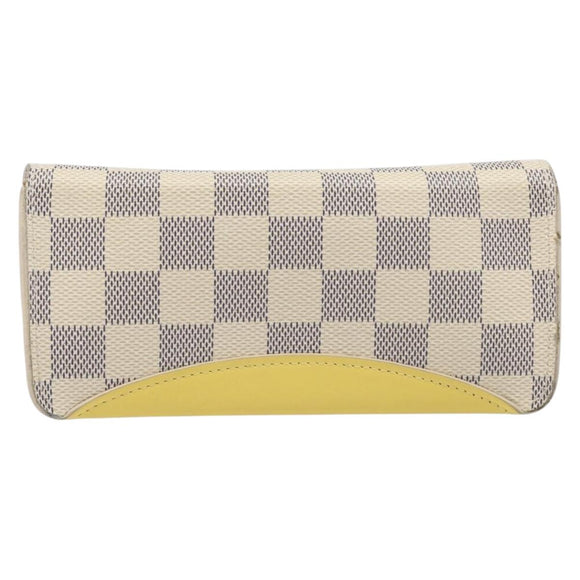 LOUIS VUITTON Damier Azur Etui Lunette Woody Glasses Case GI0388 LV Auth 210462A
