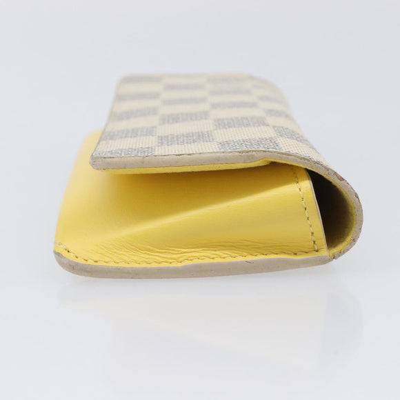 LOUIS VUITTON Damier Azur Etui Lunette Woody Glasses Case GI0388 LV Auth 210462A
