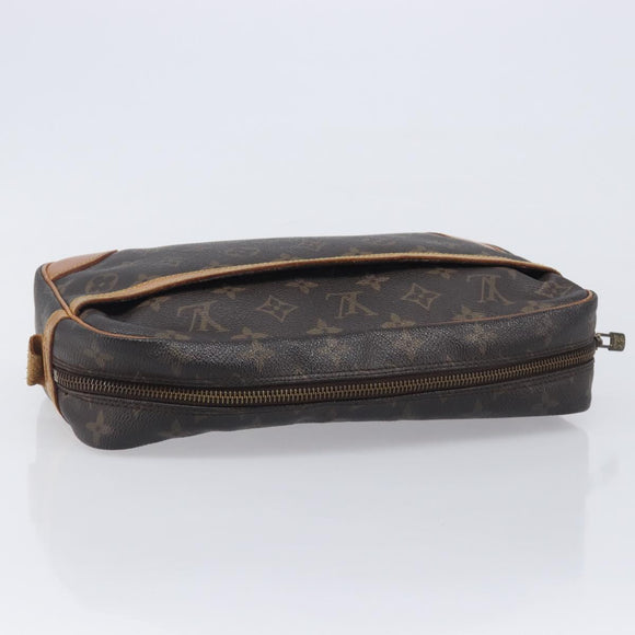 LOUIS VUITTON Monogram Compiegne 28 Clutch Bag M51845 LV Auth 210463