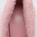 LOUIS VUITTON Pumps Leather Mouton 34 1/2 Pink LV Auth 210464M-13