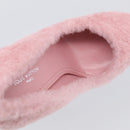 LOUIS VUITTON Pumps Leather Mouton 34 1/2 Pink LV Auth 210464M-14